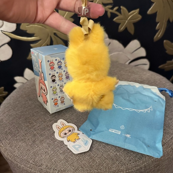 Yellow “P” Pin For Love Labubu Plush Key Holder - Picture 5 of 5
